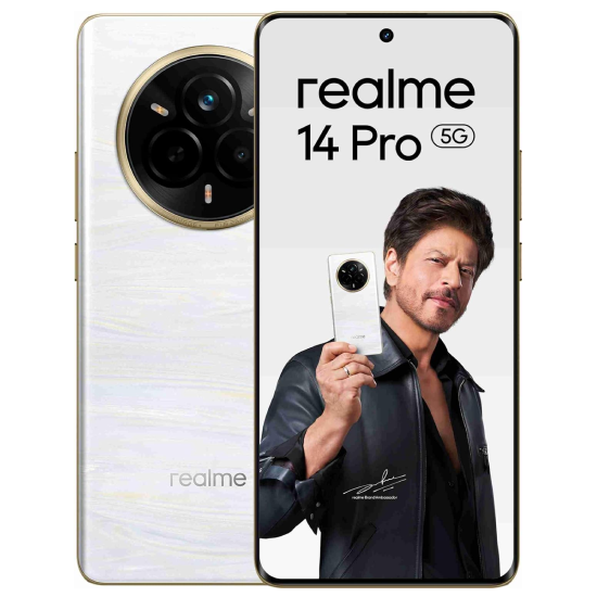 realme 14 Pro 5G (Pearl White, 8GB RAM, 256GB Storage)
